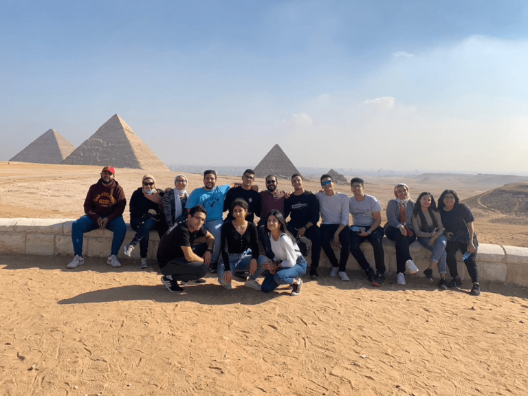 Students at Pyramids